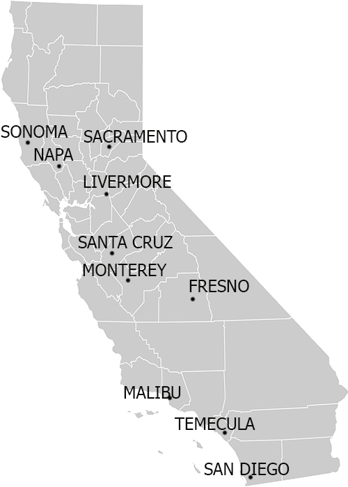 Wine Regions in California