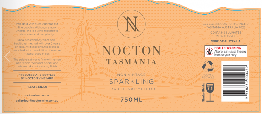 Logo for: Nocton Tasmania Non Vintage Sparkling Traditional Method 