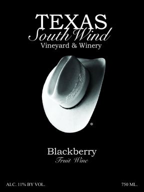 Logo for: Texas SouthWind Vineyard and Winery - Blackberry Fruit Wine