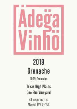Logo for: Adega Vinho Grenache 2019
