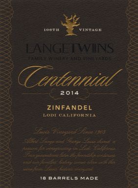 Logo for: LangeTwins Family Winery and Vineyards Centennial Zinfandel