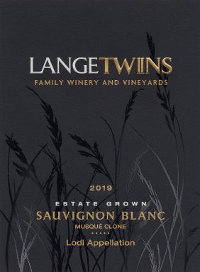Logo for: LangeTwins Family Winery and Vineyards Estate Grown Sauvignon Blanc Musqué Clone