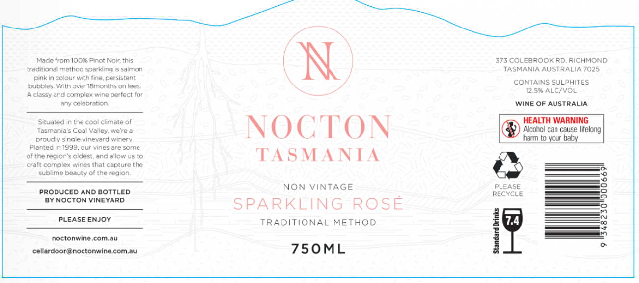 Photo for: Nocton Tasmania Non Vintage Sparkling Rose Traditional Method 