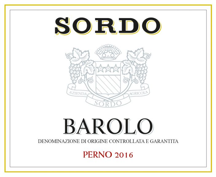 Photo for: Sordo Barolo DOCG Perno 2016